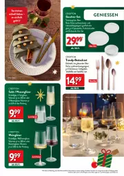 Gazetka promocyjna Aldi Nord - Deko und Geschenke - Gazetka - ważna od 27.12 do 27.12.2023 - strona 27 - produkty: besteck, besteckset, Crofton, edelstahl, eis, elle, Frühstücksteller, gabel, geschirr, Geschirr-Set, gin, Gläser, LG, Löffel, messer, mikrowelle, rotwein, schüssel, sekt, Serviette, servietten, Speiseteller, spülmaschinen, tee, teller, Ti, wasser, wein, Weingläser, Weißwein, ZTE