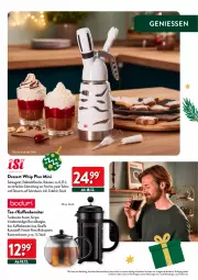 Gazetka promocyjna Aldi Nord - Deko und Geschenke - Gazetka - ważna od 27.12 do 27.12.2023 - strona 33 - produkty: dessert, desserts, edelstahl, flasche, gin, kaffee, kaffeebereiter, Karaffe, sahne, tee, Teebereiter, Ti, ZTE