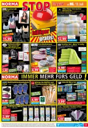 Gazetka promocyjna Norma - Norma - Gazetka - ważna od 18.07 do 18.07.2022 - strona 13 - produkty: Bau, baumwolle, Bebe, beere, bett, bettwäsche, Brei, buch, Cap, decke, Deckel, edelstahl, eis, elle, ente, fasermaler, Fineliner, Flowers, frischhaltedosen, Frottier-Set, Gästetücher, geschirr, geschirrtuch, gin, handschuhe, handtücher, Holz, Kette, kissen, Kissenbezug, Kochlöffel, Kreide, küche, Küchen, Kugel, kugelschreiber, lavendel, Löffel, mikrowelle, ndk, Ofen, pfanne, pfannen, Pfannenwender, pflaume, quad, reine baumwolle, reiniger, reis, ring, schuhe, seersucker, sneaker, socken, Spezi, stifte, Tasche, Ti, tisch, topf, tuc, tücher, und pfanne, wolle