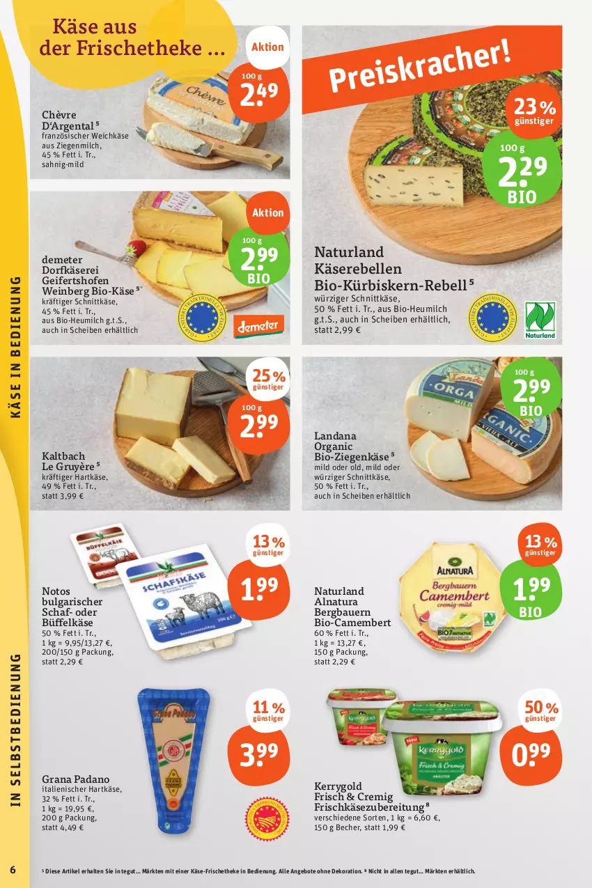 Aktueller Prospekt Tegut - Angebote der Woche - von 28.08 bis 02.09.2023 - strona 8 - produkty: angebot, angebote, auer, Bau, Bauer, Becher, bio, Bio-Käse, camembert, dekoration, Dorfkäse, elle, französischer weichkäse, frischkäse, frischkäsezubereitung, grana, grana padano, hartkäse, Heu, heumilch, italienischer hartkäse, Käse, Käserebellen, kerrygold, Kürbis, LG, milch, natur, natura, naturland, Ofen, padano, Rana, rebell, schnittkäse, Ti, weichkäse, wein, ziegenkäse, ZTE