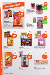 Gazetka promocyjna Tegut - Angebote der Woche - Gazetka - ważna od 02.09 do 02.09.2023 - strona 16 - produkty: auer, aufstrich, Bau, Bauer, beere, beeren, beutel, bio, bohne, chips, cola, crunchips, espresso, frucht, fruchtaufstrich, getränk, getränke, getränkepulver, kräuter, lebensmittel, lorenz, lorenz crunchips, mars, müsli, nuss, ovomaltine, paprika, Ricola, sandwich, schoko, schokolade, Ti, vanille, waffeln, zucker