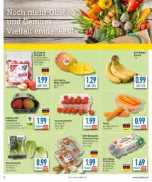 Gazetka promocyjna Diska - Prospekte - Gazetka - ważna od 26.03 do 26.03.2022 - strona 3 - produkty: banane, bananen, bio, braun, champignon, champignons, champignons braun, deka, edeka bio, eier, eis, mango, möhren, reis, rispentomaten, Romanasalat, salat, Schal, Schale, tafeläpfel, Ti, tiefpreis, tomate, tomaten