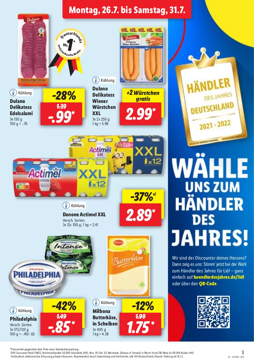 Aktueller Prospekt Lidl - Aktionsprospekt - von 26.07 bis 31.07.2021 - strona 3