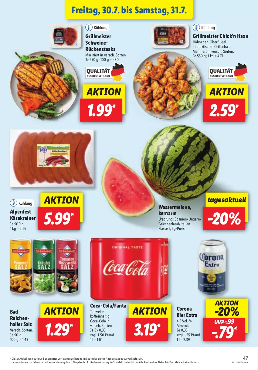 Aktueller Prospekt Lidl - Aktionsprospekt - von 26.07 bis 31.07.2021 - strona 47