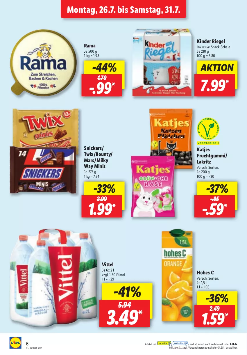 Aktueller Prospekt Lidl - Aktionsprospekt - von 26.07 bis 31.07.2021 - strona 6