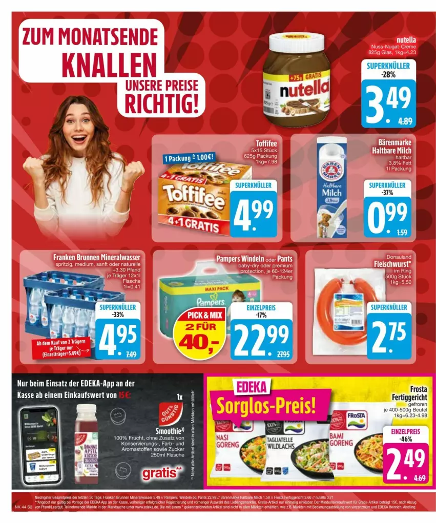 Aktueller Prospekt Edeka - Prospekte - von 27.10 bis 04.11.2024 - strona 4 - produkty: beutel, deka, elle, fertiggericht, flasche, frucht, lachs, tagliatelle, Ti, Wild, wildlachs