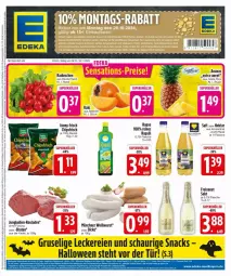 Gazetka promocyjna Edeka - Prospekte - Gazetka - ważna od 04.11 do 04.11.2024 - strona 3 - produkty: ananas, chips, chipsfrisch, deka, flasche, freixenet, funny-frisch, HP, Kaki, Nektar, radieschen, rapso, rapsöl, saft, snack, snacks, Ti, Weißwurst, wurst