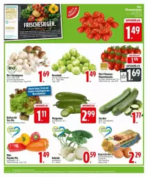 Gazetka promocyjna Edeka - Prospekte - Gazetka - ważna od 04.11 do 04.11.2024 - strona 6 - produkty: ball, gurke, gurken, kohlrabi, paprika, pflaume, pflaumen, rispentomaten, Schal, Schale, Ti, tomate, tomaten, zucchini