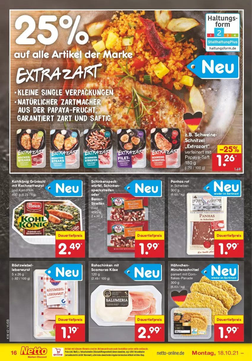 Aktueller Prospekt Netto Marken-Discount - Filial Angebote - von 18.10 bis 23.10.2021 - strona 16