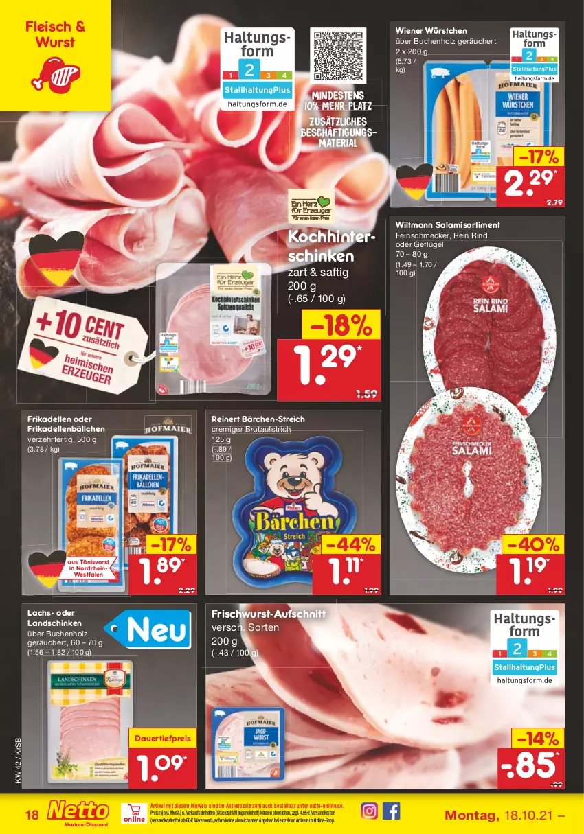 Aktueller Prospekt Netto Marken-Discount - Filial Angebote - von 18.10 bis 23.10.2021 - strona 18