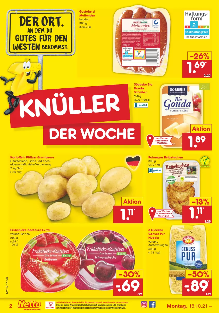 Aktueller Prospekt Netto Marken-Discount - Filial Angebote - von 18.10 bis 23.10.2021 - strona 2