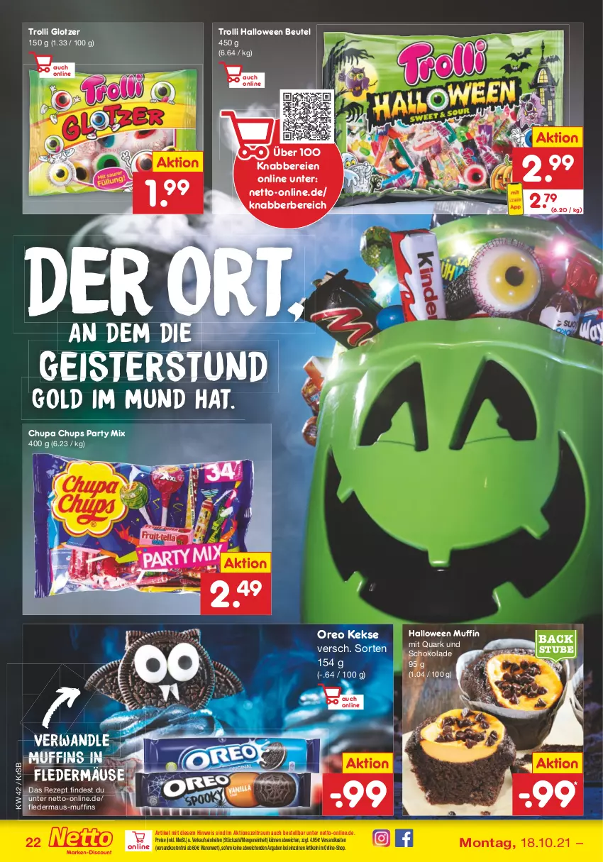 Aktueller Prospekt Netto Marken-Discount - Filial Angebote - von 18.10 bis 23.10.2021 - strona 22