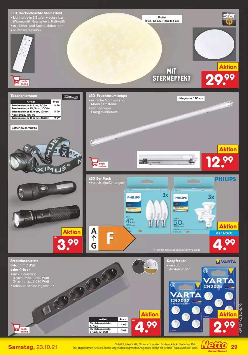 Aktueller Prospekt Netto Marken-Discount - Filial Angebote - von 18.10 bis 23.10.2021 - strona 29