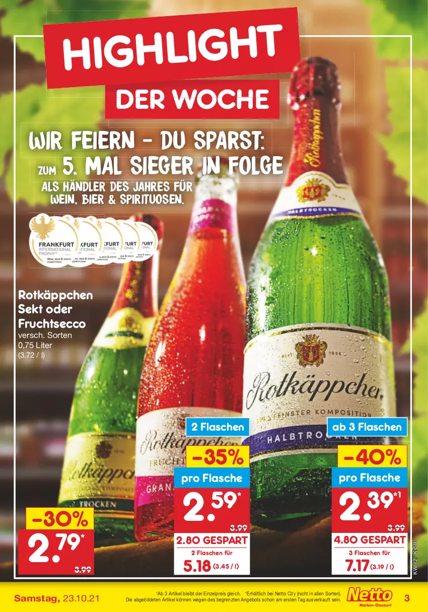 Aktueller Prospekt Netto Marken-Discount - Filial Angebote - von 18.10 bis 23.10.2021 - strona 3