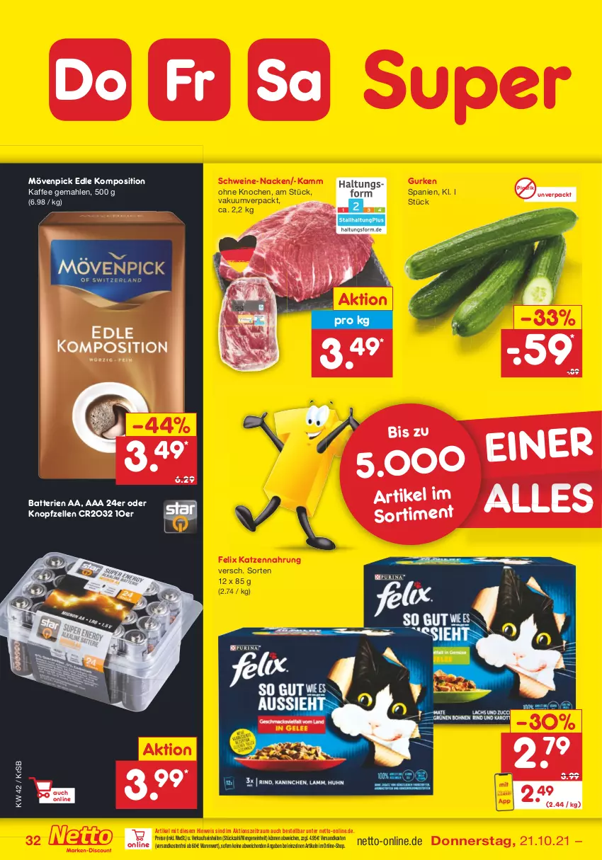 Aktueller Prospekt Netto Marken-Discount - Filial Angebote - von 18.10 bis 23.10.2021 - strona 32