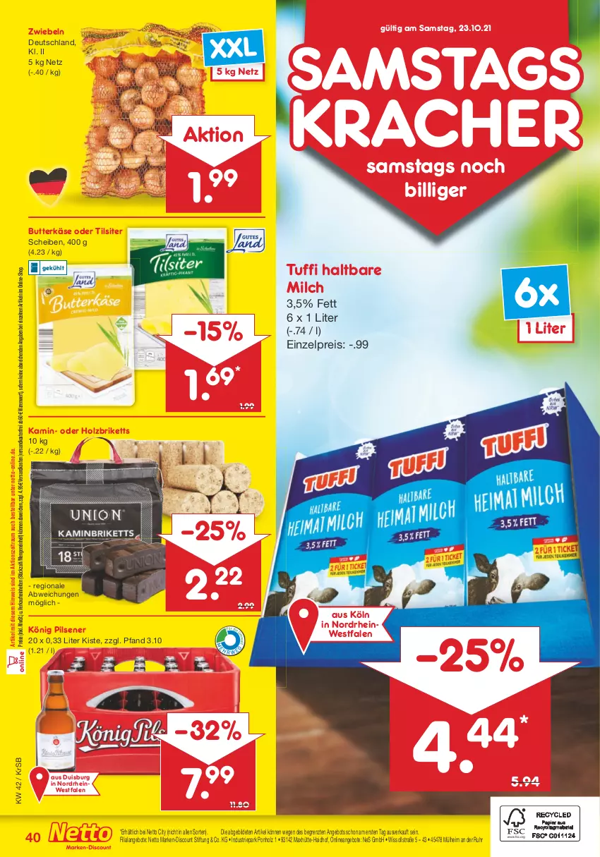 Aktueller Prospekt Netto Marken-Discount - Filial Angebote - von 18.10 bis 23.10.2021 - strona 40