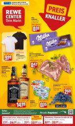 Gazetka promocyjna Rewe - Prospekte - Gazetka - ważna od 21.05 do 21.05.2022 - strona 1 - produkty: aktionspreis, almighur, almighurt, angebot, angebote, Astra, Bau, baumwolle, beere, beeren, braten, ehrmann, ehrmann almighurt, eis, elle, heidelbeere, heidelbeeren, herren-polo, Heu, jack daniel, Jack Daniel’s, kotelett, milka, milka schokolade, nackenkoteletts, olive, poloshirt, reis, Ria, rum, s.oliver, saft, Schal, Schale, schoko, schokolade, schwein, schweine, schweinenacken, shirt, tennessee whiskey, Ti, uhr, wein, weine, whiskey, wolle