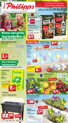 Gazetka promocyjna Thomas Philipps - Prospektwerbung - Gazetka - ważna od 12.03 do 12.03.2022 - strona 1 - produkty: beere, blume, blumen, blumenerde, coca-cola, cola, decke, Deckel, drink, eier, eis, ente, erde, Garten, heidelbeere, Holz, leine, Narzissen, oakheart, obst, Palette, Pflanzkasten, reis, sac, Ti, tisch, topf, vorteilspreis, werkzeug, werkzeuge, zwiebel, zwiebeln