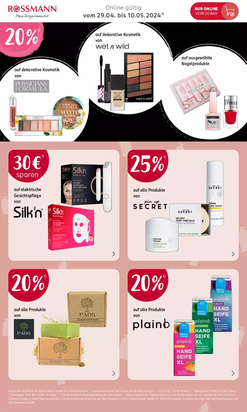 Aktueller Prospekt Rossmann - Prospekte - von 29.04 bis 10.05.2024 - strona 4 - produkty: angebot, angebote, eis, elle, gesichtspflege, kosmetik, LG, ndk, reis, teller, Ti, versandkostenfrei, wedel, ZTE