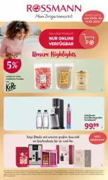 Gazetka promocyjna Rossmann - Prospekte - Gazetka - ważna od 10.05 do 10.05.2024 - strona 1 - produkty: angebot, angebote, decke, eis, elle, geschenkset, LG, ndk, reis, Soda, sodastream, teller, Ti, versandkostenfrei, wasser, wassersprudler, wedel, ZTE