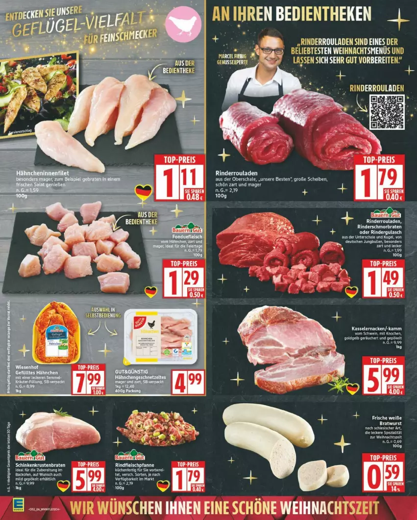 Aktueller Prospekt Edeka - Prospekte - von 22.12 bis 27.12.2025 - strona 6 - produkty: braten, eis, ente, fleisch, HP, jungbullen, Kugel, miele, pfanne, reis, rind, rinder, Rinderroulade, rinderrouladen, rindfleisch, rouladen, Schal, Schale, schmorbraten, top-preis