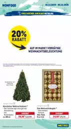 Gazetka promocyjna Metro - Wochen-Angebote - Gazetka - ważna od 06.12 do 06.12.2025 - strona 24 - produkty: angebot, auto, Bau, beleuchtung, eis, Kugel, LG, Metro, natur, reis, sonderposten, Ti, tisch, Weihnachtsbaum, Weihnachtsbeleuchtung, Weihnachtskugeln