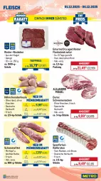 Gazetka promocyjna Metro - Wochen-Angebote - Gazetka - ważna od 06.12 do 06.12.2025 - strona 3 - produkty: angebot, beef, braten, bsf, decke, Deckel, eis, filet, Flanksteak, fleisch, Kette, Kugel, Metro, natur, reis, rind, rinder, rinder-rouladen, Rindersteak, roastbeef, rollbraten, rouladen, Schal, Schale, schwein, schweine, schweinefilet, schweinenacken, steak, steakhüfte, Ti, tiefpreis, wein, weine