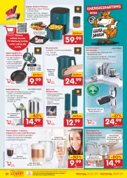 Gazetka promocyjna Netto Marken-Discount - Filial-Angebote - Gazetka - ważna od 28.01 do 28.01.2023 - strona 28 - produkty: ACC, armatur, armaturen, Bad, batterie, batterien, Becher, bratpfanne, Cap, cappuccino, chia, cin, cocktail, cocktails, decke, Deckel, dusche, edelstahl, eis, espresso, fisch, fritteuse, Frittierkorb, früchte, Geflügel, getränk, getränke, Gläser, grill, herdarten, kaffee, Kocher, korb, küche, kuchen, latte, latte macchiato, led-licht, mac, macchiato, meeresfrüchte, ndk, nuss, Ofen, pfanne, pfeffer, Pfeffermühle, pizza, pommes, reis, salz, spülmaschinen, steak, Thermogläser, thermometer, Ti, tisch, Trinkhalme, uhr, wasser, wasserkocher, wein, würstchen