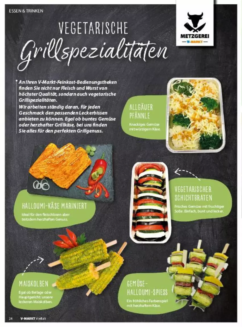 Aktueller Prospekt Vmarkt - Prospekte - von 10.04 bis 24.04.2024 - strona 24 - produkty: eis, grill, LG, mac, mais, nuss, tee, Vegeta, wurst