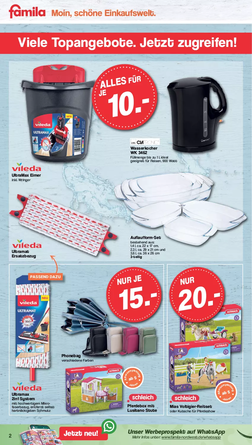 Aktueller Prospekt Famila - Prospekte - von 13.02 bis 18.02.2023 - strona 2 - produkty: angebot, angebote, eimer, eis, erde, Kocher, rama, reifen, reis, ring, Ti, wasser, wasserkocher