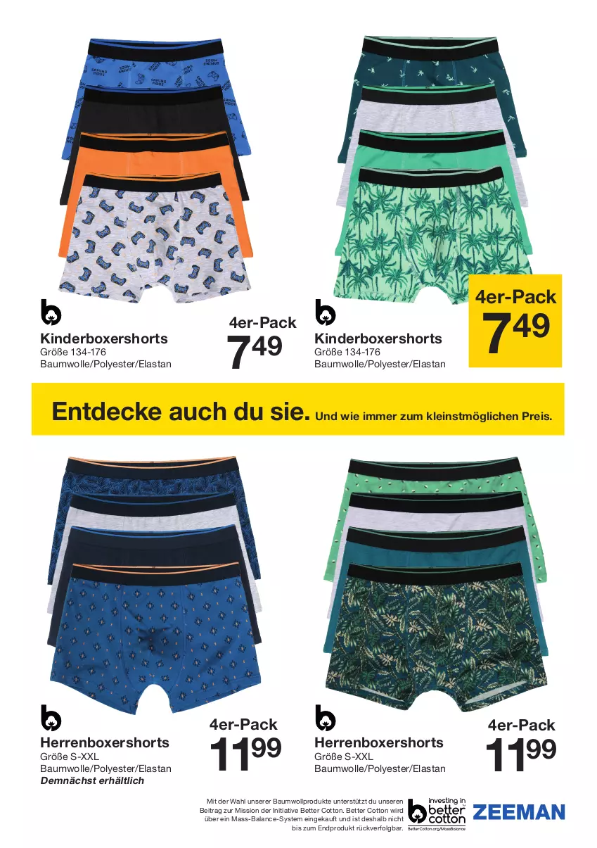 Aktueller Prospekt Zeeman - Prospekte - von 27.04 bis 03.05.2024 - strona 13 - produkty: Bau, baumwolle, bett, decke, eis, Kinder, LG, reis, shorts, Ti, wolle