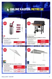 Gazetka promocyjna Metro - Online: Wochen-Angebote - Gazetka - ważna od 03.08 do 03.08.2025 - strona 2 - produkty: aluminiumgestell, angebot, edelstahl, gefu, grill, grillfläche, Holz, holzkohle, holzkohlegrill, Kohlegrill, lack, Metro, Ria, ring, sahne, spülmaschinen, tarrington house, Ti, uv-schutz