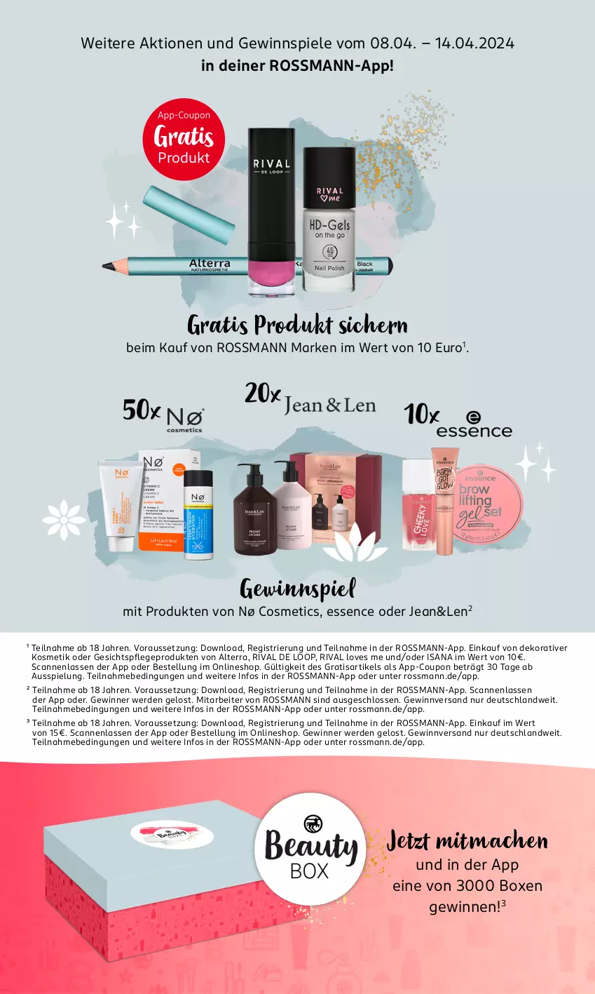 Aktueller Prospekt Rossmann - Prospekte - von 08.04 bis 12.04.2024 - strona 16 - produkty: alterra, coupon, erde, gesichtspflege, gewinnspiel, isana, kosmetik, mac, sana, Spiele, Ti