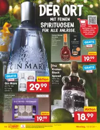 Gazetka promocyjna Netto Marken-Discount - Filial-Angebote - Gazetka - ważna od 17.12 do 17.12.2022 - strona 14 - produkty: arlo, bestpreis, eis, flasche, gin, gin mare, Gläser, lack, ndk, reis, spirituosen, Ti, wein, Weingläser