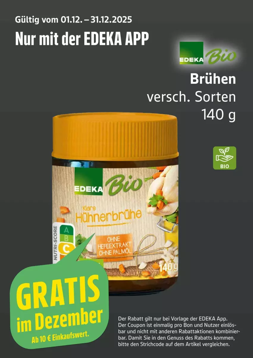 Aktueller Prospekt Edeka - Prospekte - von 15.12 bis 20.12.2025 - strona 29 - produkty: bio, Brühe, coupon, deka, nuss, Ti
