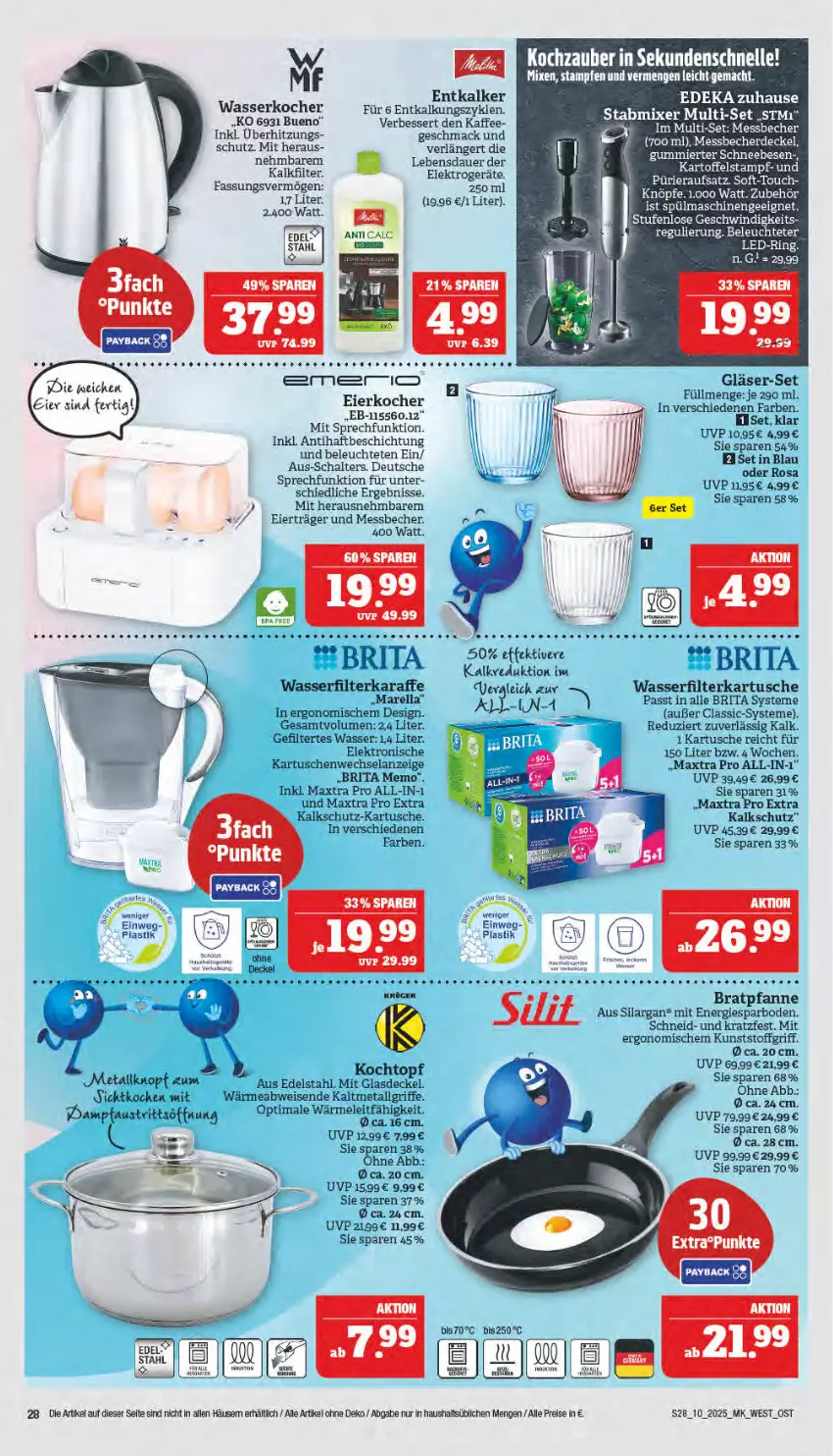 Aktueller Prospekt Marktkauf - Prospekt - von 02.03 bis 08.03.2025 - strona 28 - produkty: asti, aust, Bad, Becher, bratpfanne, brita, decke, Deckel, deka, edelstahl, eier, Eierkocher, eis, Elan, Elektro, elle, erde, Glasdeckel, Gläser, Karaffe, kartoffel, Kocher, Kochtopf, Leuchte, LG, mac, Maxtra, Messbecher, payback, pfanne, Pfau, reis, rel, Schal, Schneebesen, Ti, topf, tuner, wasser, wasserfilter, wasserkocher