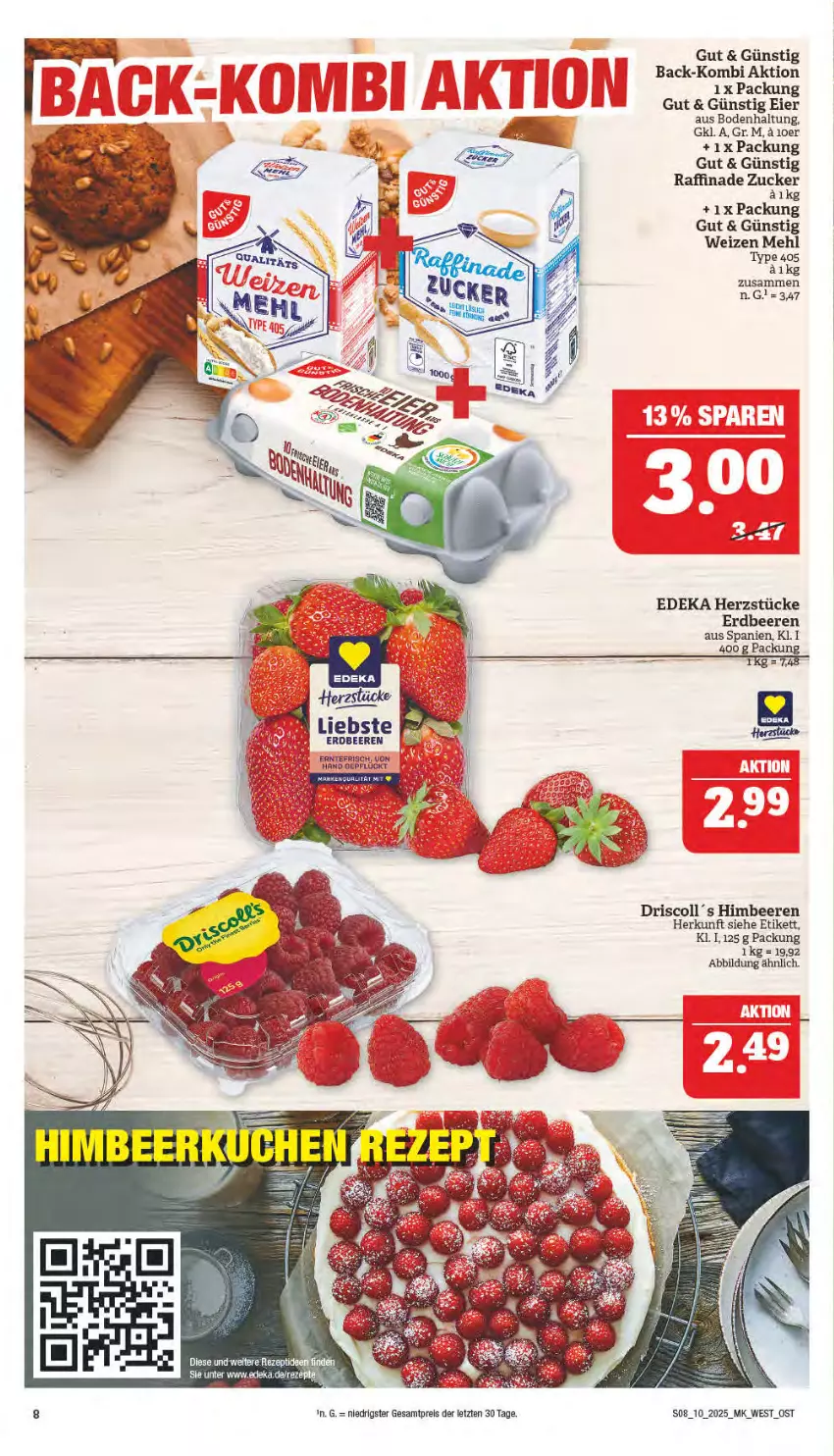 Aktueller Prospekt Marktkauf - Prospekt - von 02.03 bis 08.03.2025 - strona 8 - produkty: beere, beeren, deka, eier, eis, erdbeere, erdbeeren, himbeer, himbeere, himbeeren, mehl, Raffinade Zucker, reis, rezept, Ti, type 405, ZTE, zucker