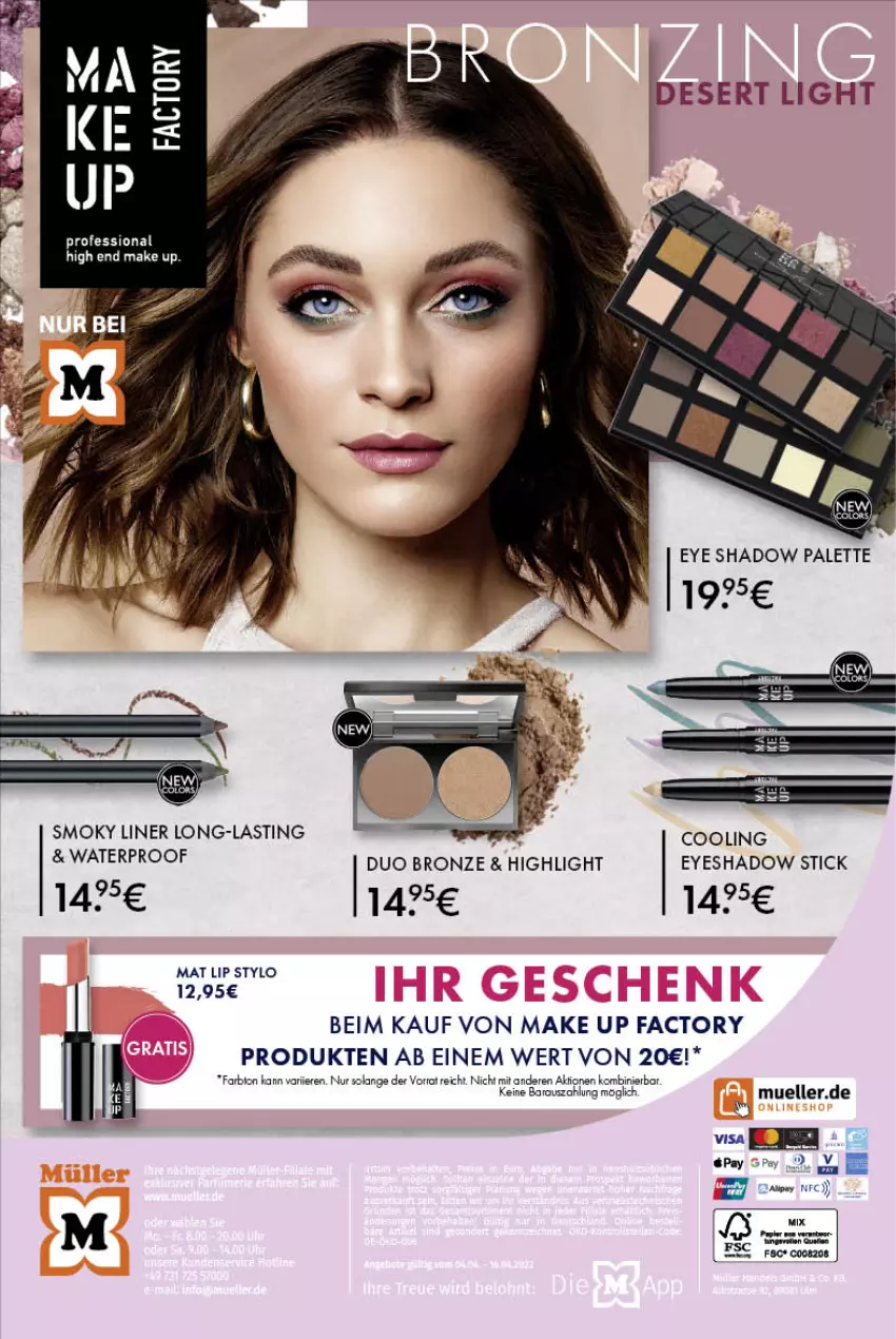 Aktueller Prospekt Mueller - Parfümerie Angebote - von 04.04 bis 16.04.2022 - strona 16 - produkty: asti, elle, lion, make up, Ti