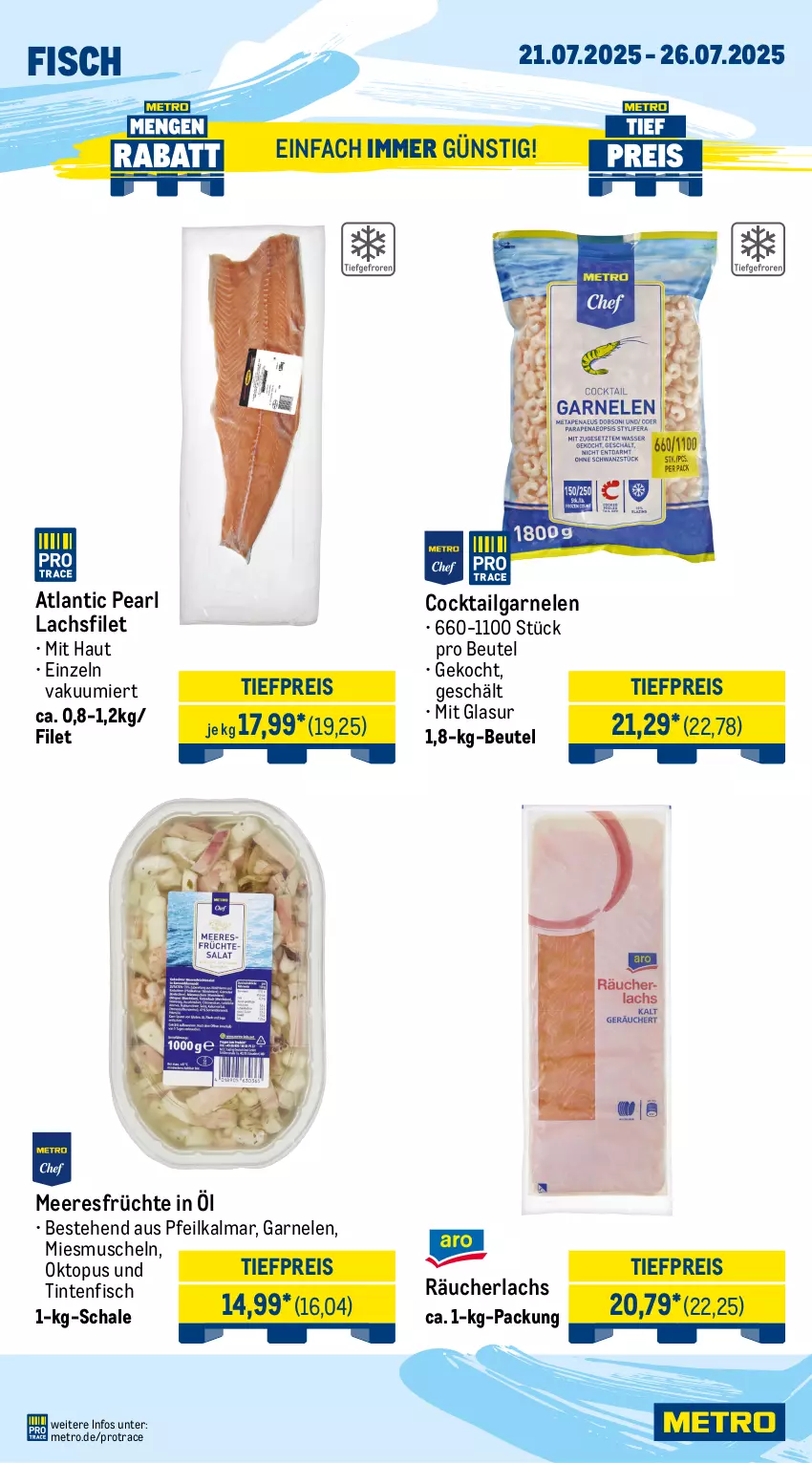Aktueller Prospekt Metro - Wochen-Angebote Gastro - von 21.07 bis 26.07.2025 - strona 6 - produkty: beere, beeren, beutel, cocktail, eis, erdbeere, filet, fisch, frucht, früchte, garnelen, himbeer, himbeere, johannisbeere, Johannisbeeren, küche, Küchen, lachs, lachsfilet, LG, mango, meeresfrüchte, Metro, Muscheln, nuss, obst, Papaya, püree, Räucherlachs, reis, sac, Schal, Schale, Ti, tiefpreis, zitrone, zitronen