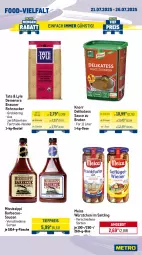 Gazetka promocyjna Metro - Wochen-Angebote Gastro - Gazetka - ważna od 26.07 do 26.07.2025 - strona 12 - produkty: angebot, barbecue, beutel, bio, bionade, bohne, bohnen, braten, braun, caffè crema, coca-cola, cola, delikatess sauce, eis, espresso, filterkaffee, flasche, getränk, getränke, kaffee, knorr, lavazza, meica, melitta, Palette, reis, rohrzucker, sauce, saucen, Ti, tiefpreis, würstchen, zucker