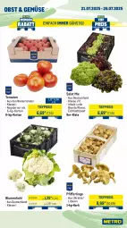 Gazetka promocyjna Metro - Wochen-Angebote Gastro - Gazetka - ważna od 26.07 do 26.07.2025 - strona 8 - produkty: bag-in-box, bio, blume, blumen, blumenkohl, butter, doppelrahmstufe, Eichblattsalat, eimer, eis, frischkäse, Käse, korb, mac, milch, natur, obst, Pfifferlinge, quark, reis, rwe, salat, speisequark, Ti, tiefpreis, tomate, tomaten