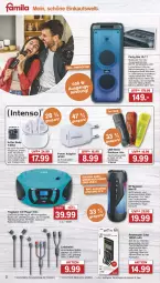 Gazetka promocyjna Famila - Prospekte - Gazetka - ważna od 17.08 do 17.08.2024 - strona 2 - produkty: adapter, akku, auto, Bank, deka, eis, elle, enders, ladekabel, Lampe, lautsprecher, LG, micro usb, Mp3, nuss, powerbank, Radio, reis, rum, Sport, Tasche, taschen, taschenlampe, Teleskop, teller, Ti, tisch, usb, wasser, ZTE