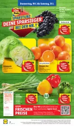 Gazetka promocyjna Lidl - Aktionsprospekt - Gazetka - ważna od 21.01 do 21.01.2023 - strona 30 - produkty: angebot, bio, discount, eis, eisbergsalat, ente, frucht, früchte, Lauchzwiebel, lauchzwiebeln, magazin, obst, Obst und Gemüse, orange, orangen, paprika, paprika mix, reis, salat, Ti, trauben, und gemüse, zwiebel, zwiebeln