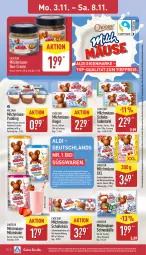 Gazetka promocyjna Aldi Nord - Von Montag - Gazetka - ważna od 08.11 do 08.11.2025 - strona 10 - produkty: aldi, bonbons, brut, creme, eis, Elektro, erde, gin, HP, kakao, keks, kekse, Laufen, milch, pudding, reis, riegel, Schneebälle, schoko, schokolade, schokoladen, shake, süsswaren, Ti, tiefpreis, vollmilch, Yo, ZTE
