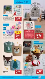 Gazetka promocyjna Aldi Nord - Von Montag - Gazetka - ważna od 08.11 do 08.11.2025 - strona 19 - produkty: Adventskalender, Anhänger, batterie, batterien, Bau, brie, buch, dell, Elan, Elektro, elle, gin, Hasbro, korb, kuchen, Lebkuchen, leine, Mode, Plüsch, Ria, rwe, tasse, Ti, Weihnachtsbaum, Wichtel, ZTE