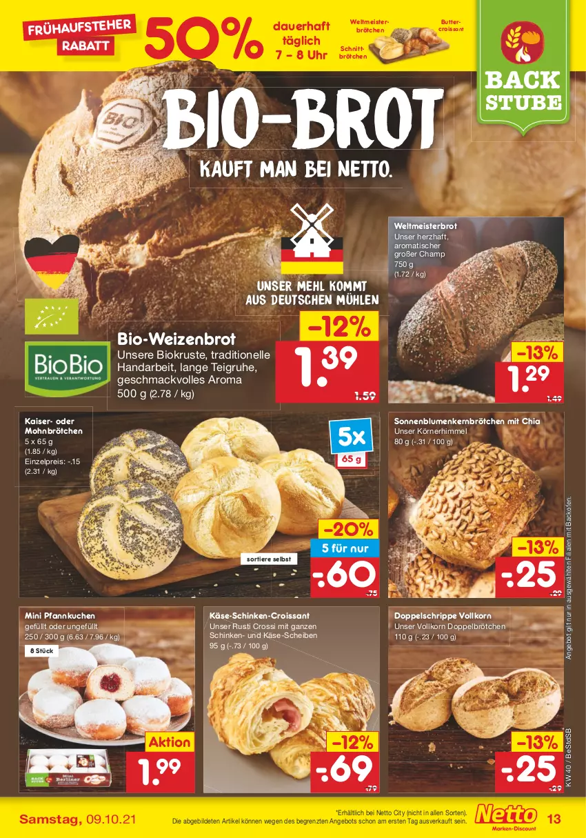 Aktueller Prospekt Netto Marken-Discount - Filial Angebote - von 04.10 bis 09.10.2021 - strona 13