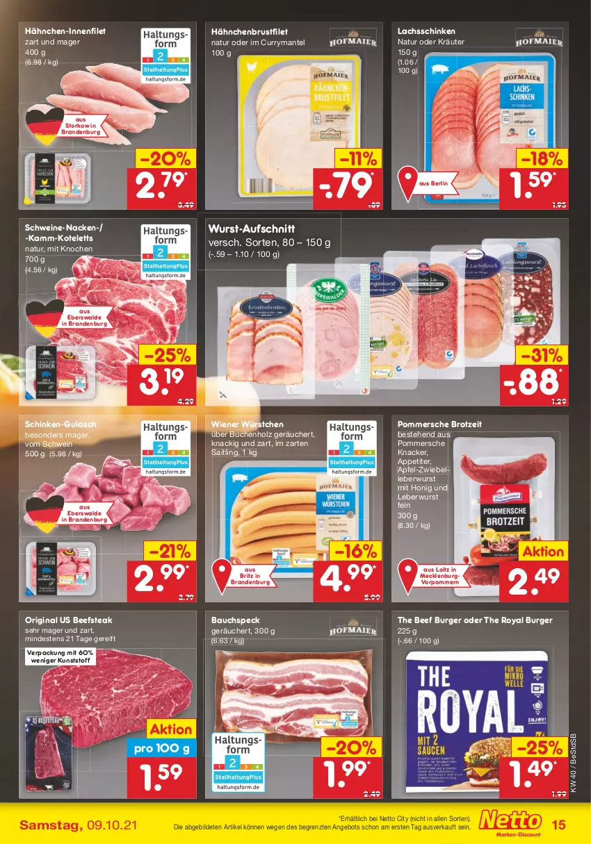 Aktueller Prospekt Netto Marken-Discount - Filial Angebote - von 04.10 bis 09.10.2021 - strona 15