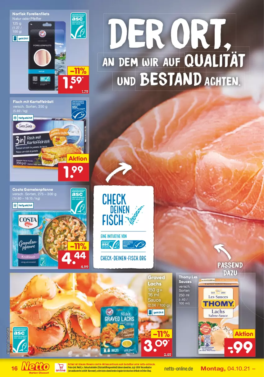 Aktueller Prospekt Netto Marken-Discount - Filial Angebote - von 04.10 bis 09.10.2021 - strona 16