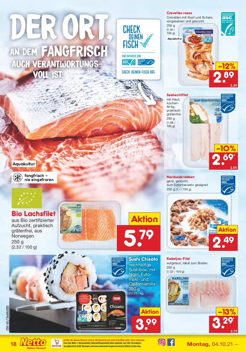 Aktueller Prospekt Netto Marken-Discount - Filial Angebote - von 04.10 bis 09.10.2021 - strona 18