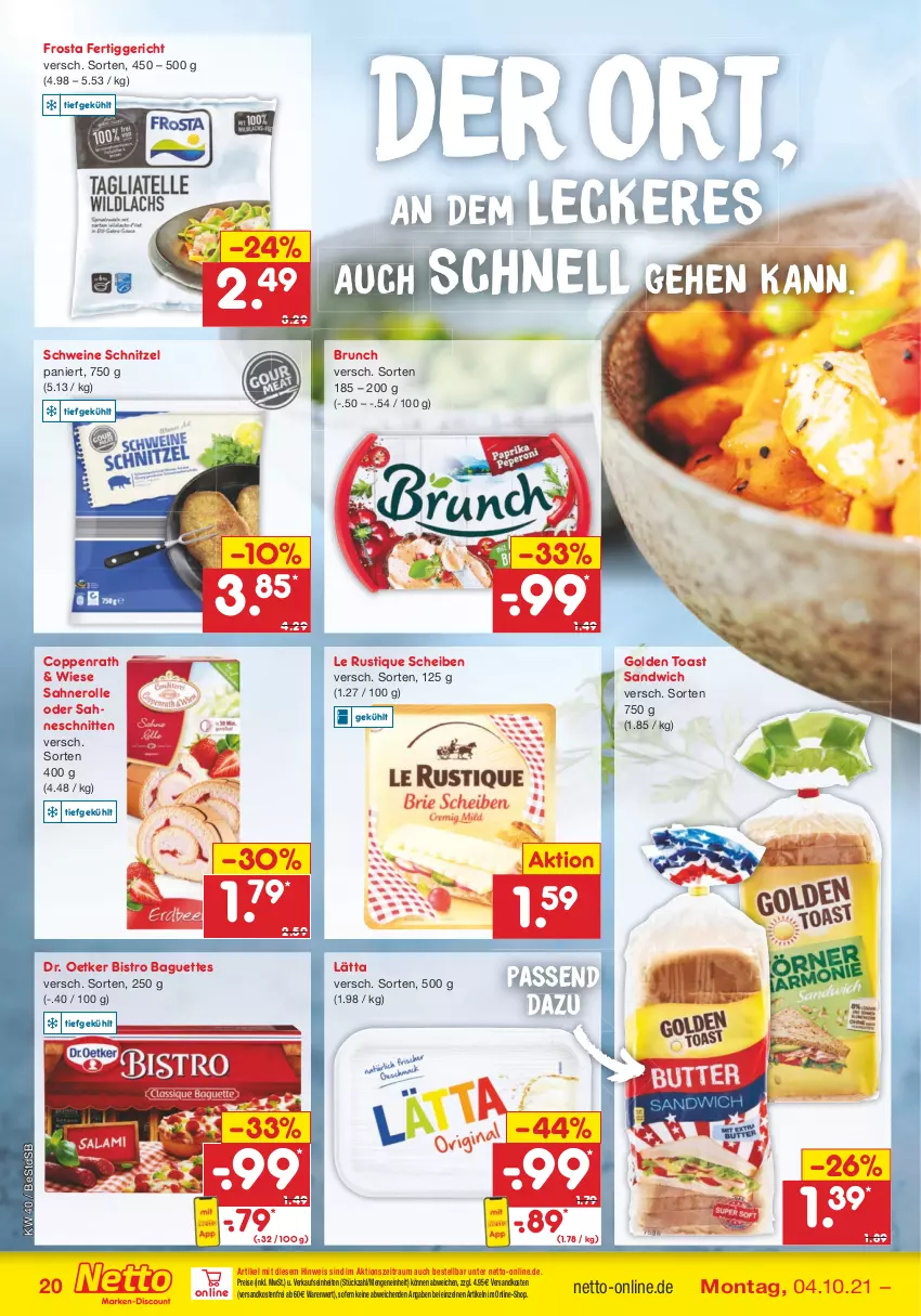 Aktueller Prospekt Netto Marken-Discount - Filial Angebote - von 04.10 bis 09.10.2021 - strona 20